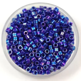  Miyuki Delica Japanese Seed Bead  - 0165 - Opaque Cobalt AB - 10/0