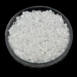   Miyuki Delica Japanese Seed Bead  size : 10/0 - 0200 Opaque White