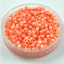   Miyuki Delica Japanese Seed Bead  size : 10/0 - 0207 Opaque Tea Rose Luster
