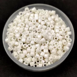   Miyuki Delica Japanese Seed Bead  - 211 - Opaque Limestone Luster - 10/0