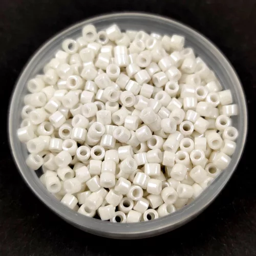 Miyuki Delica Japanese Seed Bead  - 211 - Opaque Limestone Luster - 10/0