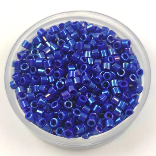 Miyuki delica gyöngy - 216 - Opaque Cobalt AB - 10/0