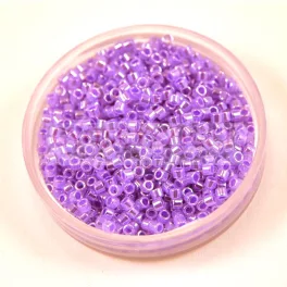   Miyuki Delica Japanese Seed Bead  size : 10/0 - 0249 Purple Ceylon 10/0