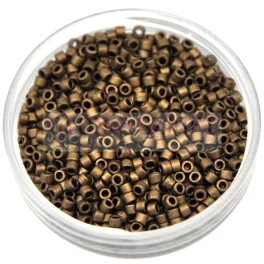   Miyuki Delica Japanese Seed Bead  size : 10/0 - 0322 Matte Metallic Dark Bronze