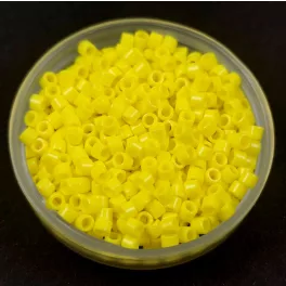   Miyuki Delica Japanese Seed Bead  size : 10/0 - 721 - Opaque Yellow
