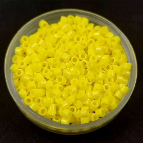 Miyuki Delica Japanese Seed Bead  size : 10/0 - 721 - Opaque Yellow