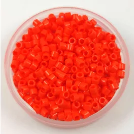   Miyuki Delica Japanese Seed Bead  size : 10/0 - 722 Opaque Orange
