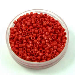   Miyuki Delica Japanese Seed Bead  size : 10/0 - 0723 Opaque Red