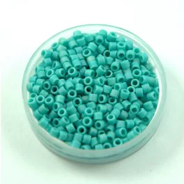   Miyuki Delica Japanese Seed Bead  size : 10/0 - 0878 Matte Opaque Turquoise Green AB 10/0