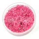 Miyuki Delica Japanese Seed Bead  size : 10/0 - 0902 Sparkling Peony Pink Lined Crystal