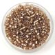 Miyuki Delica Japanese Seed Bead - 907 - Sparkling Light Bronze Lined Crystal - 10/0