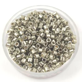   Miyuki Delica Japanese Seed Bead - 1851 - Duracoat Galvanized Light Pewter - 10/0