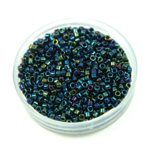 Miyuki Delica Japanese Seed Bead  size : 11/0 - 0002 Metallic Dark Blue Iris 