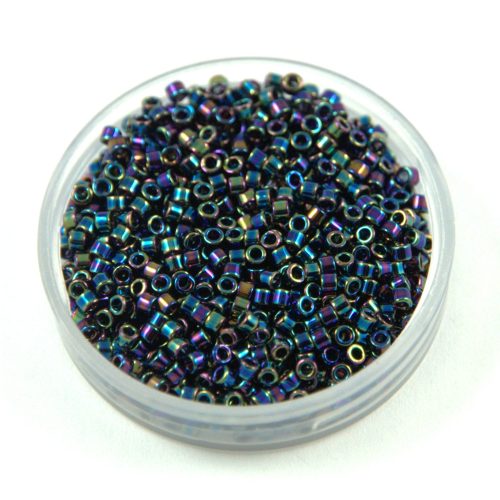 Miyuki Delica Japanese Seed Bead  size : 11/0 - 0005 Metallic Variegated Blue Iris 20g