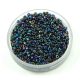 Miyuki Delica Japanese Seed Bead  size : 10/0 - 0005 Metallic Variegrated Blue Iris