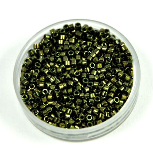 Miyuki Delica Japanese Seed Bead  size : 11/0 - 0011 Metallic Olive 