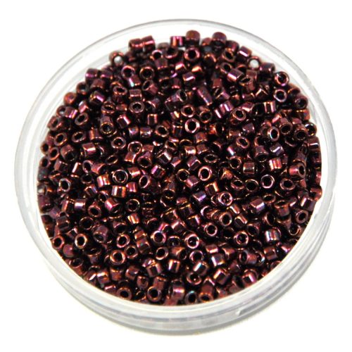 Miyuki Delica Japanese Seed Bead  size : 11/0 - 0012 Metallic Dark Raspberry 
