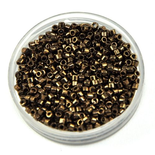 Miyuki delica gyöngy 0022 - Metallic Dark Bronze - 11/0 - 50g-AKCIOS
