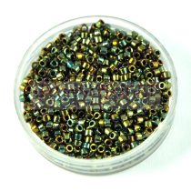   Miyuki delica gyöngy 0024 - Metallic Olive Green Iris - 11/0 - 20g-AKCIOS
