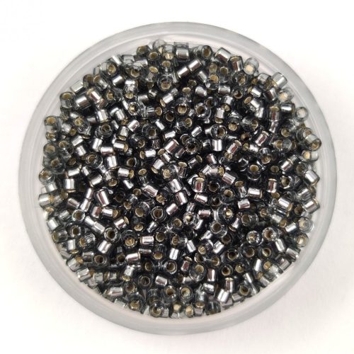 Miyuki Delica Japanese Seed Bead  size : 11/0 - 0048 Silver Lined Gray 