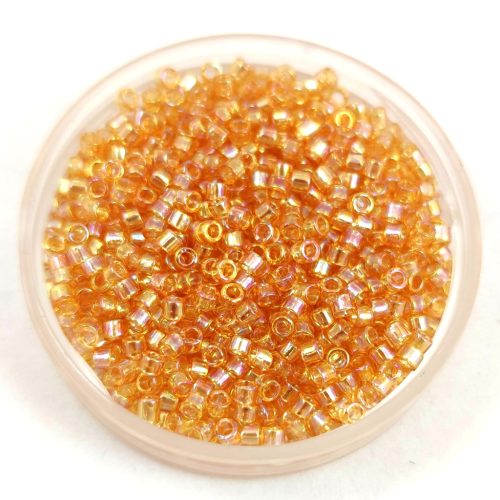 Miyuki Delica Japanese Seed Bead  - 100 - Transparent Rainbow Light  Topaz - 11/0