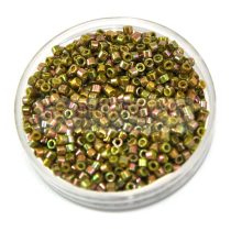   Miyuki delica gyöngy 0133 - arany lüszteres szivárvány oliva - 11/0 - 20g-AKCIOS