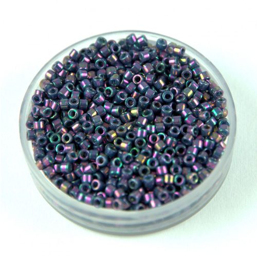 Miyuki delica gyöngy 0134 - Opaque Purple Gray Rainbow Luster - 11/0
