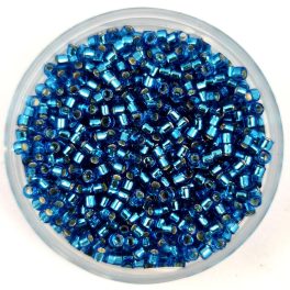 Miyuki delica gyöngy - 149 - Silver Lined Capri Blue - 11/0