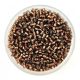 Miyuki Delica Japanese Seed Bead  size : 11/0 - 0150 - Silver Lined Trans Brown