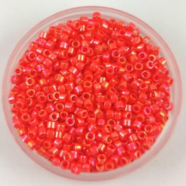 Miyuki delica gyöngy - 161 - Opaque Orange AB - 11/0