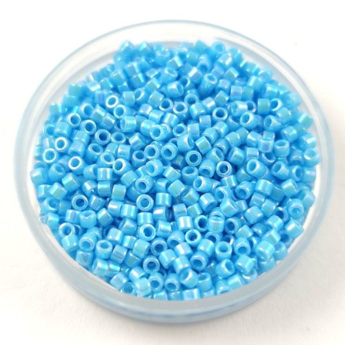 Miyuki delica gyöngy 0164 - Opaque Light Blue AB - 11/0 - 50g-AKCIOS