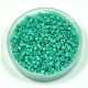 Miyuki Delica Japanese Seed Bead  size : 11/0 - 0166 Opaque Rainbow Turquoise Green 
