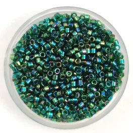   Miyuki Delica Japanese Seed Bead  - 0165 - Transparent Emerald AB - 11/0