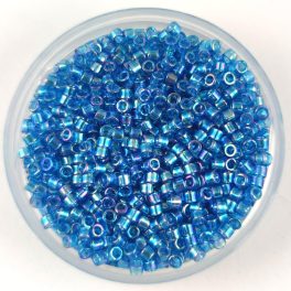 Miyuki delica gyöngy - 177 - Transparent Aqua AB - 11/0