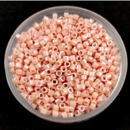   Miyuki Delica Japanese Seed Bead  size : 11/0 - 0207-1 - Opaque Glazed Peach Luster 