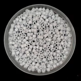   Miyuki Delica Japanese Seed Bead  size : 11/0 - 0209 - Opaque Glazed Gray Luster 
