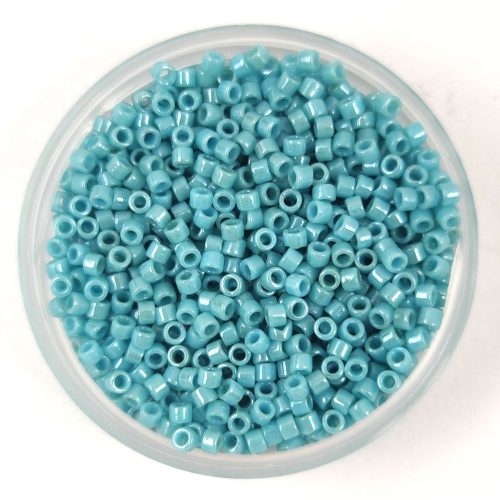 Miyuki Delica Japanese Seed Bead  size : 11/0 - 0217 - Opaque Glazed Turquoise Blue Luster