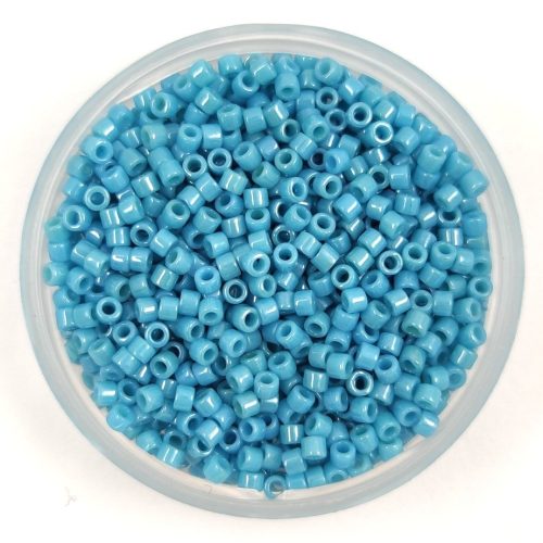 Miyuki Delica Japanese Seed Bead  size : 11/0 - 0218 - Opaque Glazed Light Blue Luster