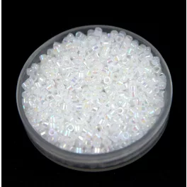   Miyuki Delica Japanese Seed Bead  size : 11/0 - 0222 White Opal AB