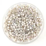 Miyuki Delica Japanese Seed Bead  size : 11/0 - 223 - Silver Lined Opal White AB