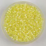 Miyuki Delica Japanese Seed Bead  - 232 - Dyed Yellow Lined Ceylon Crystal - 11/0