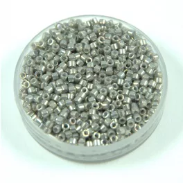   Miyuki Delica Japanese Seed Bead  size : 11/0 - 0251 Galvanized Gray Luster