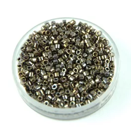   Miyuki Delica Japanese Seed Bead size : 11/0 - 0254 - Gold Luster Opaque Brown