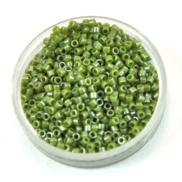   Miyuki Delica Japanese Seed Bead  size : 11/0 - 0263 Opaque Cactus Luster 