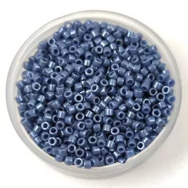   Miyuki Delica Japanese Seed Bead  size : 11/0 - 0267 Opaque Smoke Luster 