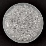 Miyuki delica gyöngy 0271 - Silver Gray Lined Crystal - 11/0 - 50g-AKCIOS