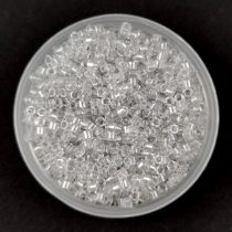   Miyuki delica gyöngy 0271 - Silver Gray Lined Crystal - 11/0