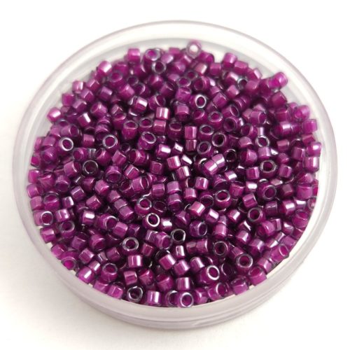Miyuki delica gyöngy 0281 - Fuchsia Lined Crystal Luster - 11/0 - 50g - AKCIOS