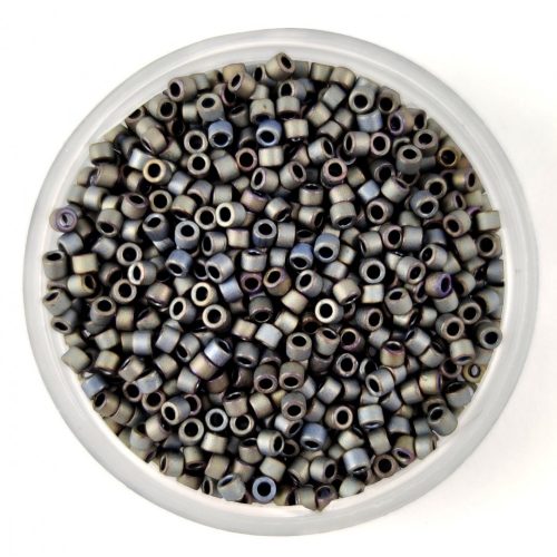 Miyuki Delica Japanese Seed Bead  size : 11/0 - 0307 Matte Metallic Silver Gray