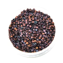   Miyuki Delica Japanese Seed Bead  size : 11/0 - 0312 Matte Metallic Dark Raspberry Iris 